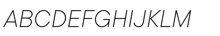 TT Commons Pro ExtraLight Italic Font UPPERCASE