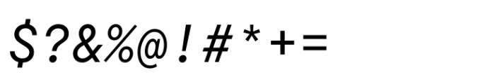 TT Commons Pro Mono Italic Font OTHER CHARS