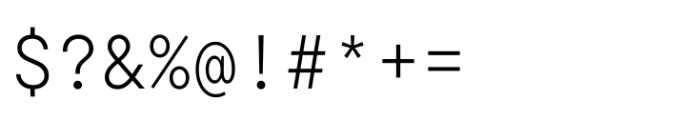 TT Commons Pro Mono Light Font OTHER CHARS