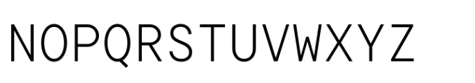 TT Commons Pro Mono Light Font UPPERCASE