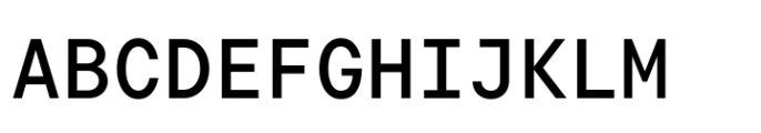 TT Commons Pro Mono Medium Font UPPERCASE