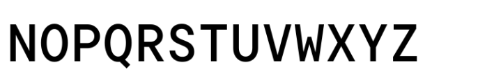 TT Commons Pro Mono Medium Font UPPERCASE