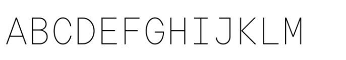 TT Commons Pro Mono Thin Font UPPERCASE