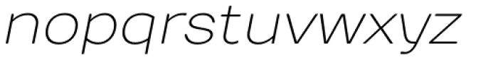 TT Days Sans Thin Italic Font LOWERCASE