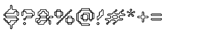TT Dott Outline Font OTHER CHARS