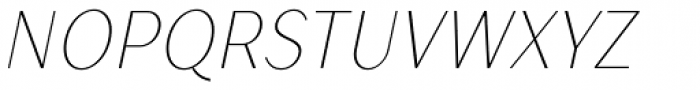 TT Drugs Condensed Thin Italic Font UPPERCASE