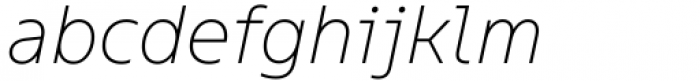 TT Fellows Thin Italic Font LOWERCASE