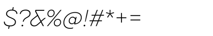 TT Firs Neue ExtraLight Italic Font OTHER CHARS