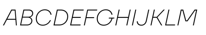 TT Firs Neue ExtraLight Italic Font UPPERCASE