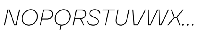TT Firs Neue ExtraLight Italic Font UPPERCASE