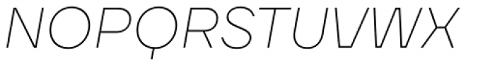 TT Firs Neue Thin Italic Font UPPERCASE