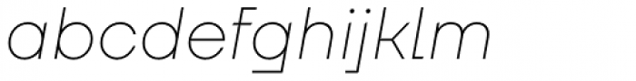 TT Firs Neue Thin Italic Font LOWERCASE