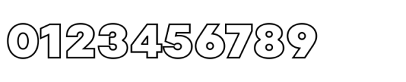 TT Fors Black Outline Font OTHER CHARS