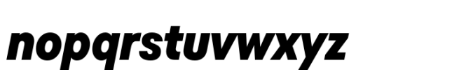 TT Fors Condensed Black Italic Font LOWERCASE