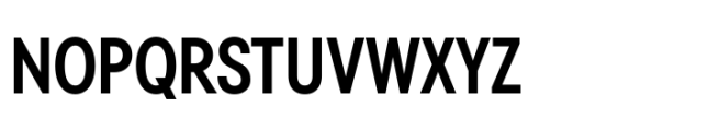TT Fors Condensed DemiBold Font UPPERCASE
