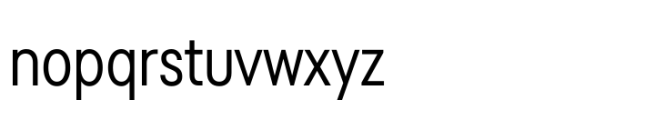 TT Fors Condensed Regular Font LOWERCASE