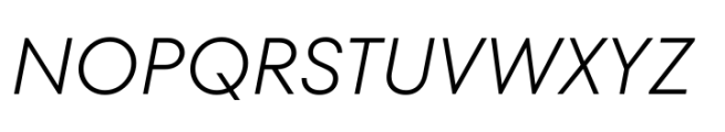 TT Fors Light Italic Font UPPERCASE