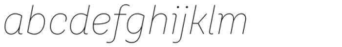TT Hazelnuts Thin Italic Font LOWERCASE