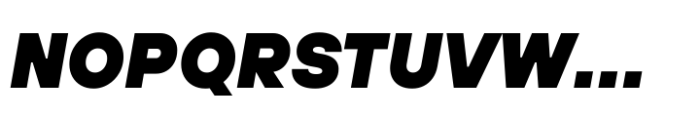 TT Hoves Pro Black Italic Font UPPERCASE