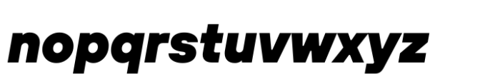TT Hoves Pro Black Italic Font LOWERCASE