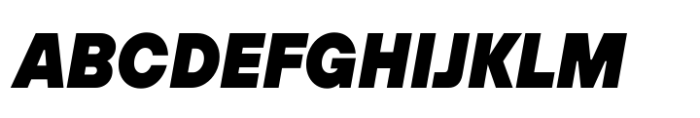 TT Hoves Pro Compact Black Italic Font UPPERCASE