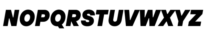 TT Hoves Pro Compact Black Italic Font UPPERCASE