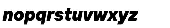 TT Hoves Pro Compact Black Italic Font LOWERCASE