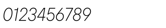 TT Hoves Pro Compact ExtraLight Italic Font OTHER CHARS