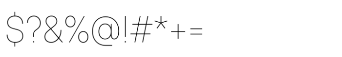 TT Hoves Pro Compact Hairline Font OTHER CHARS