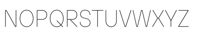 TT Hoves Pro Compact Hairline Font UPPERCASE