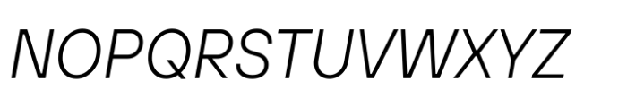 TT Hoves Pro Compact Light Italic Font UPPERCASE