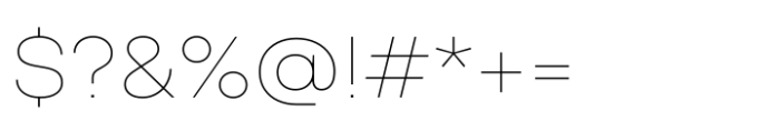 TT Hoves Pro Expanded Hairline Font OTHER CHARS