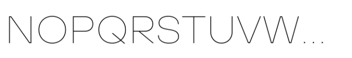 TT Hoves Pro Expanded Hairline Font UPPERCASE