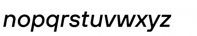 TT Hoves Pro Medium Italic Font LOWERCASE