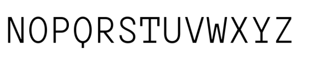 TT Hoves Pro Mono Light Font UPPERCASE