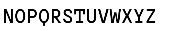 TT Hoves Pro Mono Medium Font UPPERCASE