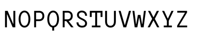 TT Hoves Pro Mono Regular Font UPPERCASE