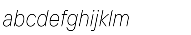 TT Interphases Pro Condensed ExtraLight Italic Font LOWERCASE