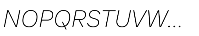 TT Interphases Pro ExtraLight Italic Font UPPERCASE