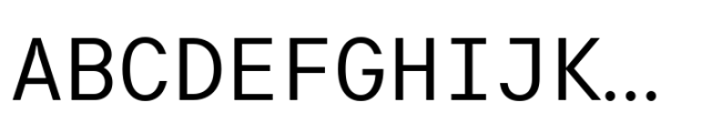 TT Interphases Pro Mono Variable Roman Font UPPERCASE