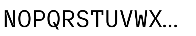 TT Interphases Pro Mono Variable Roman Font UPPERCASE