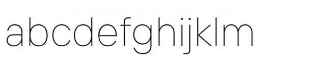 TT Interphases Pro Thin Font LOWERCASE
