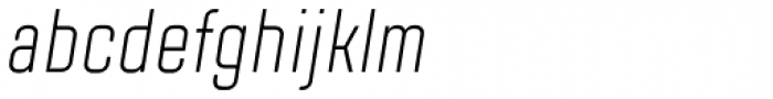 TT Lakes Compressed Light Italic Font LOWERCASE