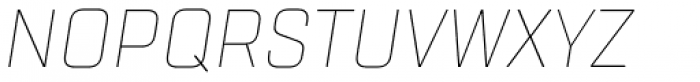 TT Lakes Condensed Thin Italic Font UPPERCASE
