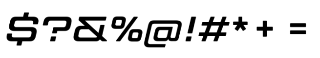 TT Lakes Neue Expanded DemiBold Italic Font OTHER CHARS