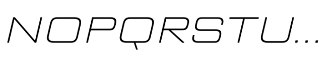 TT Lakes Neue Expanded ExtraLight Italic Font UPPERCASE