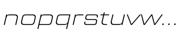 TT Lakes Neue Expanded ExtraLight Italic Font LOWERCASE