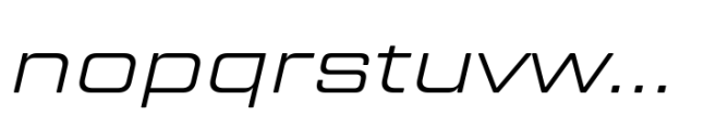 TT Lakes Neue Expanded Light Italic Font LOWERCASE