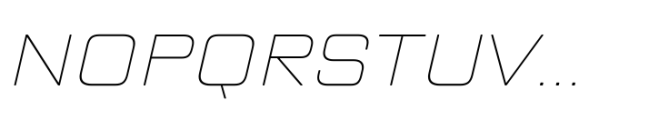 TT Lakes Neue Extended Thin Italic Font UPPERCASE
