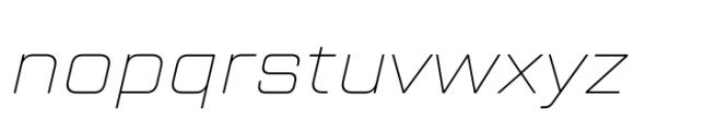 TT Lakes Neue Extended Thin Italic Font LOWERCASE
